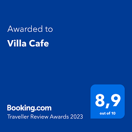 V roce 2023 jsme získali hodnocení 8,9 z 10 od návštěvníků ze serveru Booking.com - Guest Review Awards.